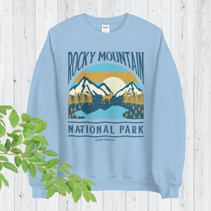 Rocky Mountain National Park Sweatshirt, Rocky Mountain Crewneck, National Park Sweatshirt, Colorado  Camping Crewneck
