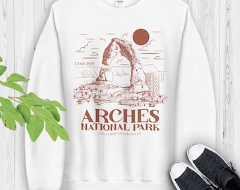 Arches National Park Sweatshirt: Utah Hiking Crewneck