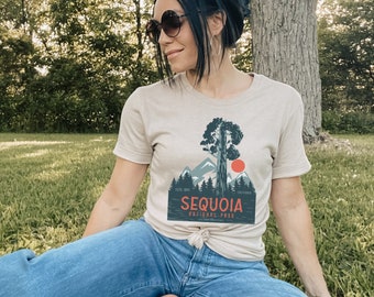 Sequoia National Park T-Shirt: Vintage Style Camping Tee