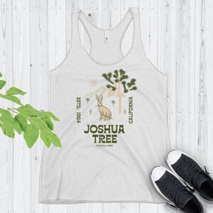 Joshua Tree Racerback Tank Top, Damen Tank, Nationalpark Shirt, Wandern Camping Kleidung, Geschenk für sie