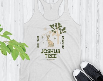 Joshua Tree Racerback Tank Top, Women's Tank, National Park Shirt, Hiking Camping Clothes, Gift For Her