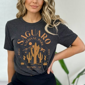 Saguaro National Park Shirt, Southwestern Arizona Road Trip T-shirt, National Parks Gift, Camping Hiking Adventure Tee
