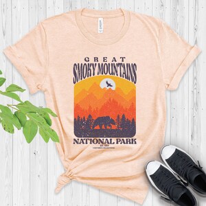 Great smoky mountains shirt, smoky mountains tshirt, National Park Shirt, camping Hiking adventure t-shirt