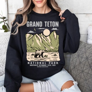 Grand Teton Nationalpark Sweatshirt, Wyoming Sweatshirt, Grand Teton Pullover, Nationalpark Sweatshirt, Nationalpark Geschenk