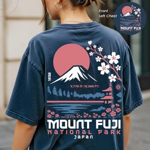 Mount Fuji Shirt, Japan, Cherry Blossoms Design, Hoodie, Sweatshirt, Long Sleeve, anime, Nature Adventure, national park