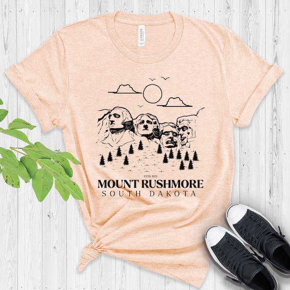 Camiseta Mount Rushmore camiseta del Parque Nacional de Dakota del Sur camisa de viaje camisa de aventura camisa unisex Etsy Mexico