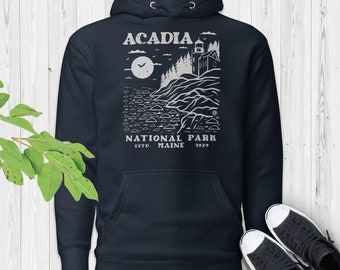 Acadia Nationalpark Hoodie: Camping Wandern Outdoorbekleidung