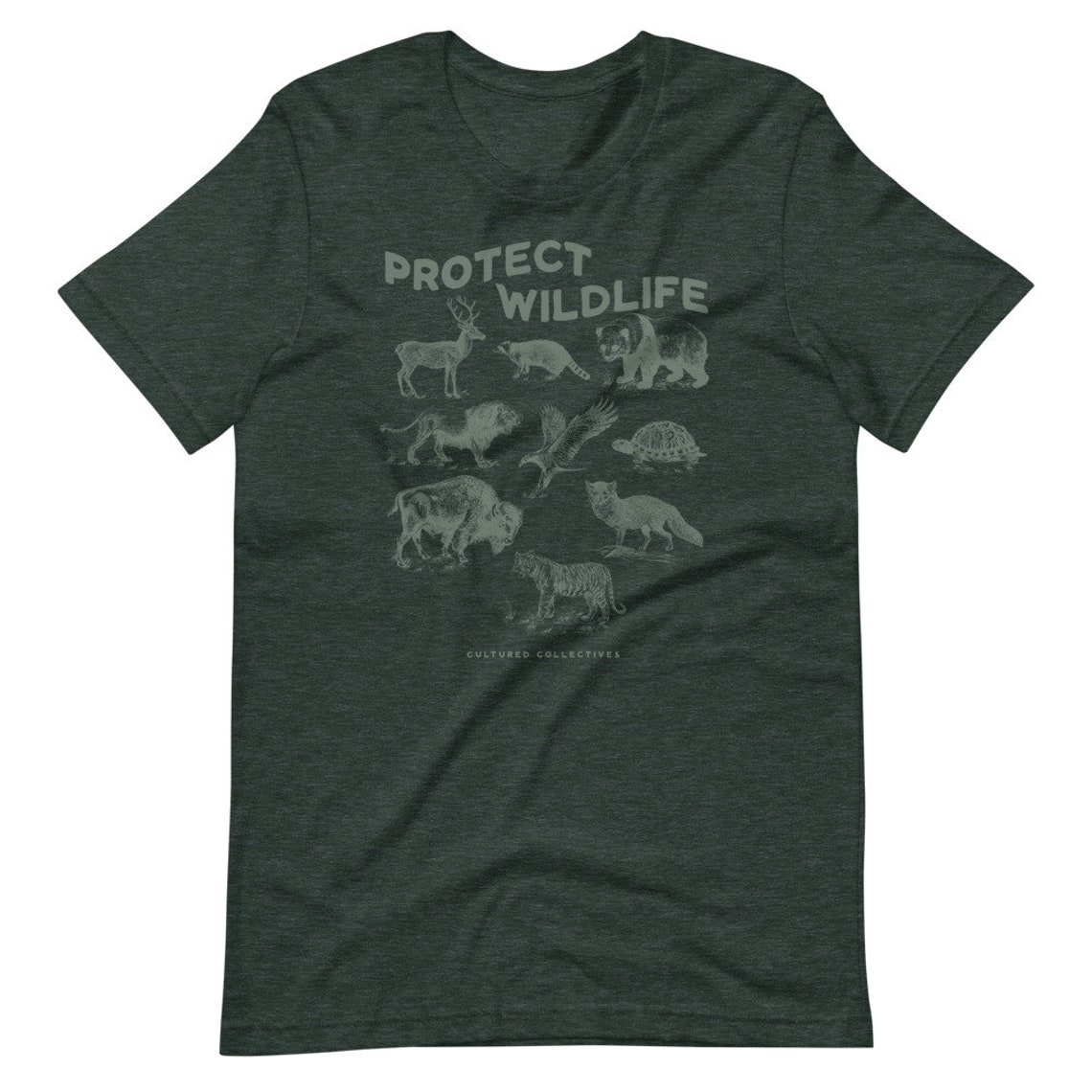 Wildlife T Shirt Protect Wildlife shirt Cool Animal Tee Etsy