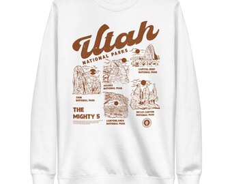 Utah National Parks Sweatshirt: The Mighty 5 Crewneck