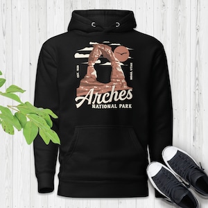 Arches National Park Hoodie: Moab Utah Hiking Camping Shirt