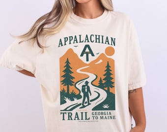 Appalachian Trail T-Shirt: Vintage Hiking Tee, Comfort Colors