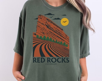 Red Rocks Colorado Tee: Denver Concert Souvenir Shirt