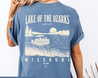 Lake of the Ozarks Comfort Colors Tee: Missouri Lake Life Shirt