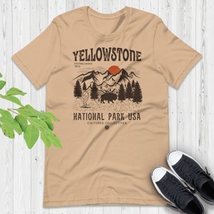 Yellowstone Nationalpark Shirt, Yellowstone Vintage inspiriertes T-Shirt, Wyoming Yellowstone Geschenke, Nationalpark Shirt