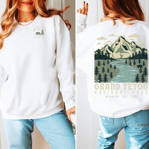 Grand Teton National Park Sweatshirt, Grand Teton Rundhalsausschnitt, Nationalpark, Jackson Hole Sweatshirt