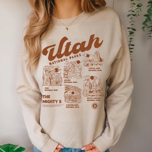 Utah National Parks Sweatshirt: The Mighty 5 Crewneck