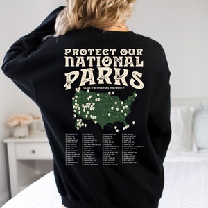 National Parks Sweatshirt, US National Parks, Crewneck, Camping Clothes, Hiking Clothes