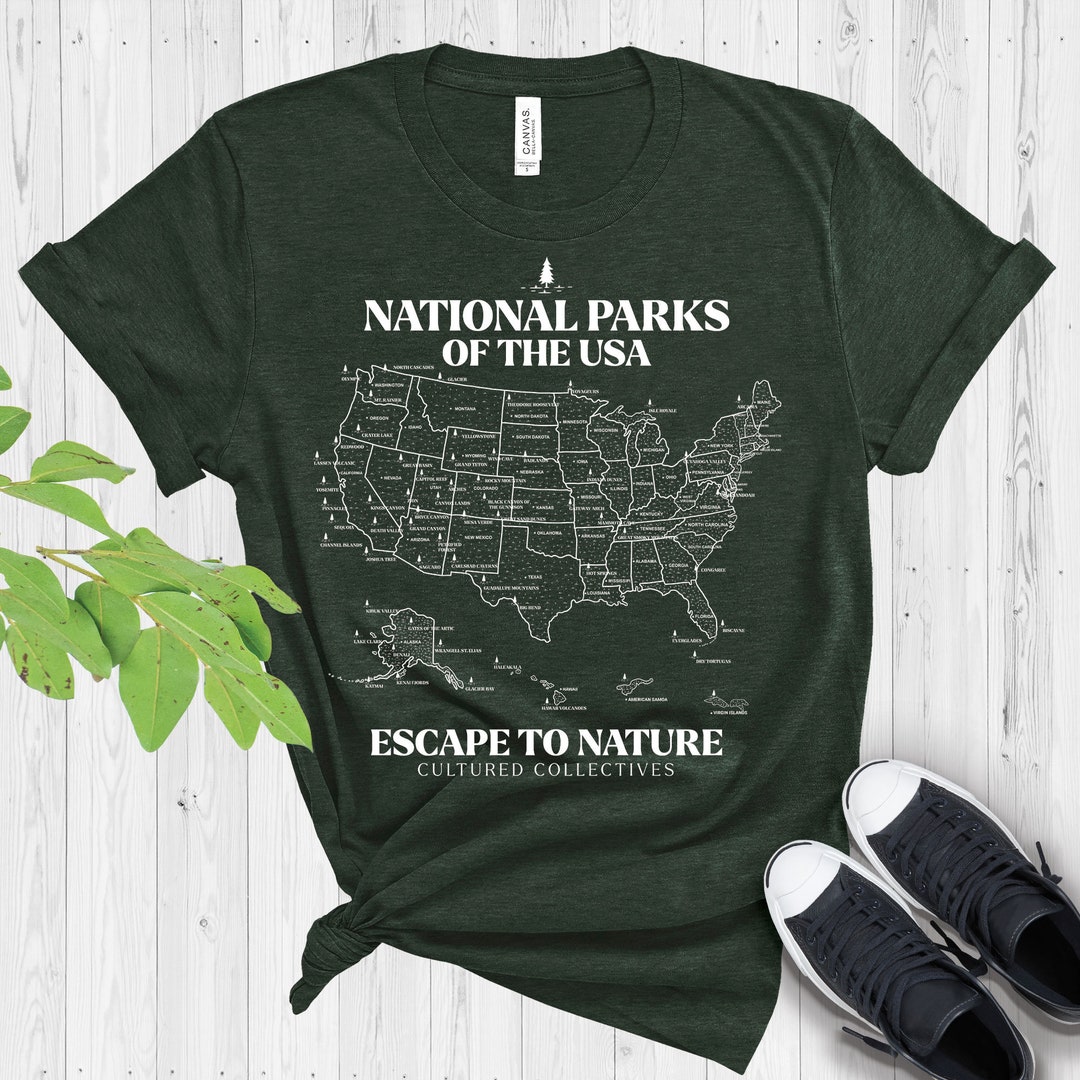 national park map shirt