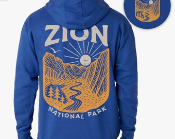 Zion National Park Hoodie: Utah Hiking Adventure Sweatshirt