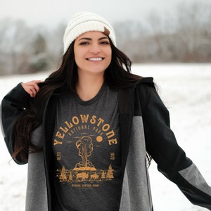 Yellowstone National Park T-Shirt, Hiking shirt, Camping shirt, National Park Shirt, Vintage Yellowstone Tee