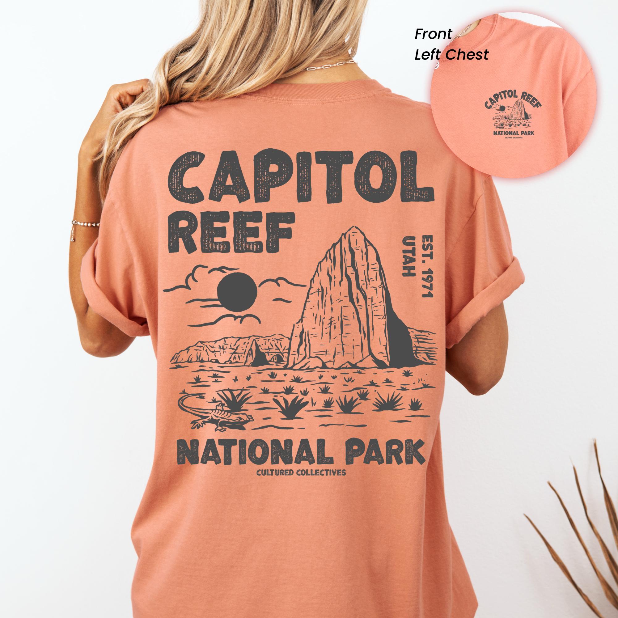 Capitol Reef National Park T-Shirt: Vintage Style Soft Cotton Tee