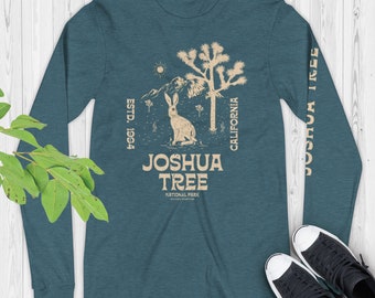 Joshua Tree National Park Long Sleeve Tee, Joshua Tree National Park Shirt | Camping Long Sleeve Shirt