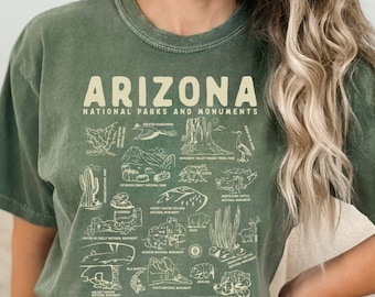 Arizona National Parks Tee: Southwest Desert Road Trip Shirt