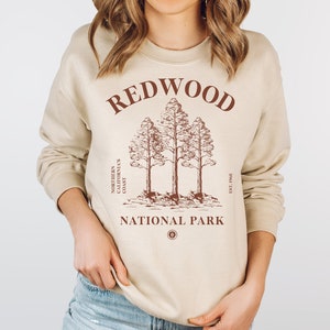 Redwood National Park Sweatshirt Redwood National Park Shirt, Hiking Camping Gifts, California Sweatshirt