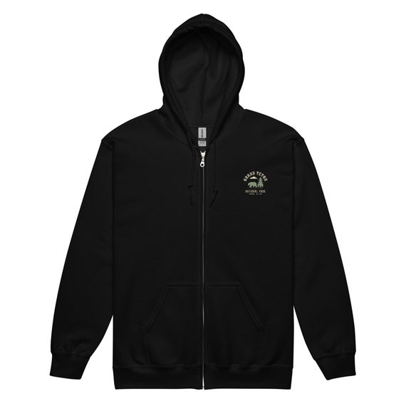 Grand Teton Hoodie National Park Zip Hoodie National Park Shirt Wyoming Hiking Camping Road Trip Zip Hoodie Jackson Hole Pullover Etsy Ireland