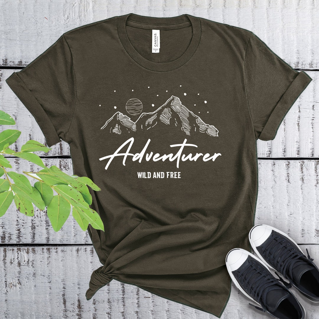 Adventurer Shirt Wild and Free Shirt Explore Tshirt Explore - Etsy UK