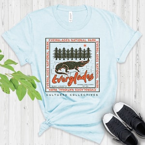 Everglades National Park, Hiking T-shirt, Outdoor Shirts, Graphic Tee, Florida shirt, Alligator Florida outfit