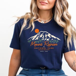 Mount Rainier National Park Shirt, Mount Rainier National Park T-Shirt, Gift For Her, Washington Shirt Mountain Shirt Hiking, camping Shirt