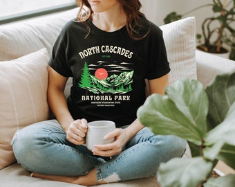 North Cascades National Park Shirt Washington Camp Shirt National Park Shirt Gift travel Crewneck