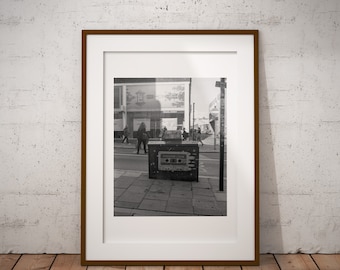 brighton street photography, streetart, graffiti, cassette tape, fine art, film, medium format, 120, pentax 67, 6x7, giclee, print only,