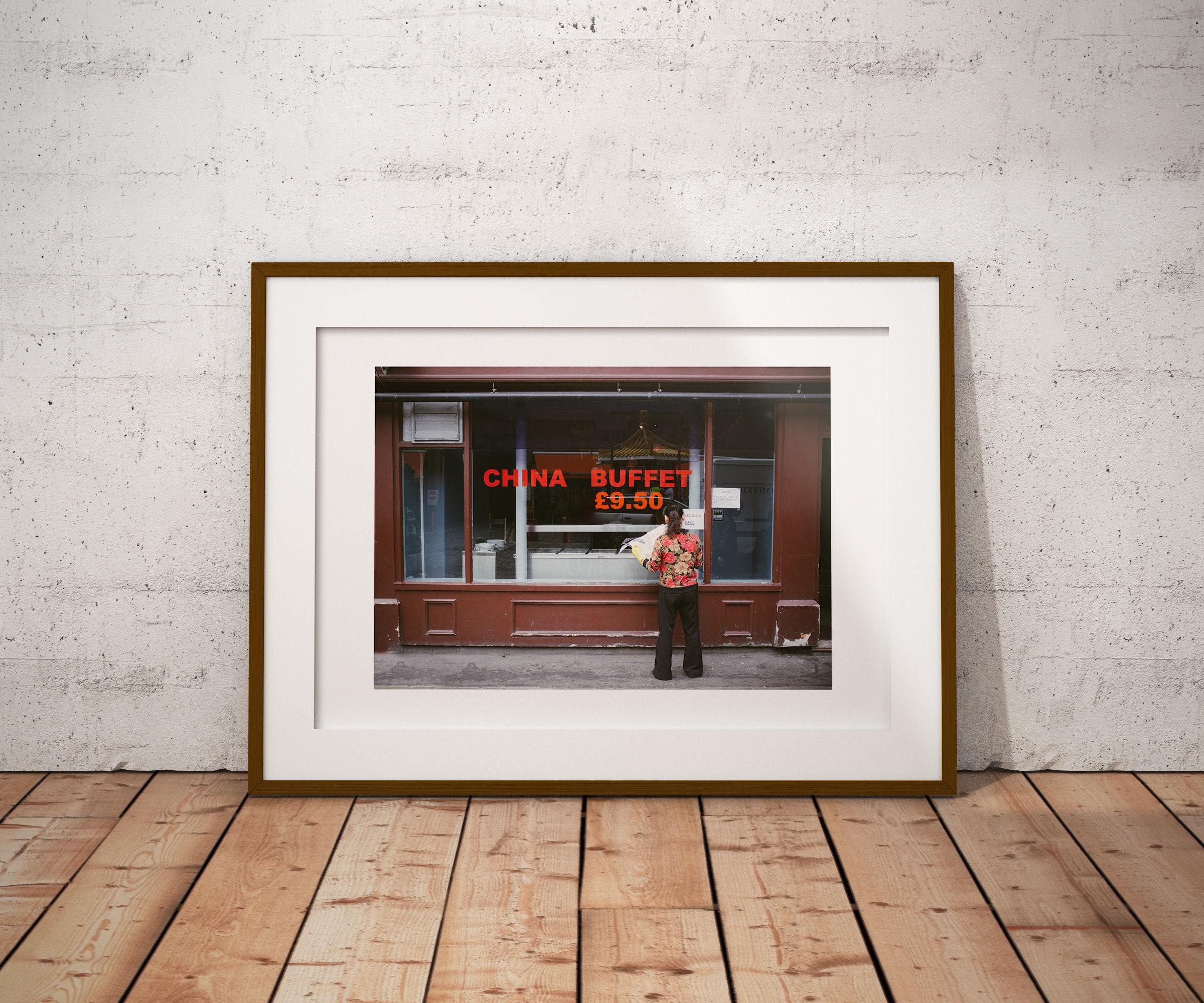 london street photography, chinatown, newspaper, headlines, soho, fine art, window cleaning, giclee, print only, colour, play on words