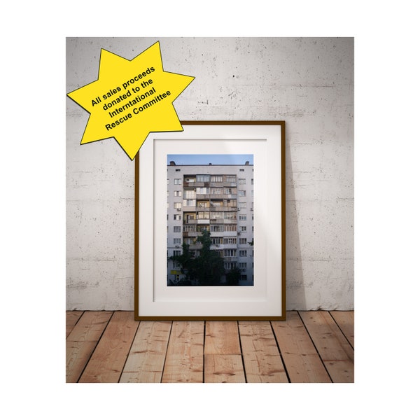 Kyiv, Highrise, Ukraine, architecture, fine art, giclee, print only, colour, Air Con