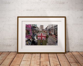 Brighton street photography, mod, quadrophenia, scooter boys, street fashion, fine art, giclee, print only, colour