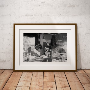 Brighton street photography, busker, street performer, greek kebab, chef, fine art, giclee, print only