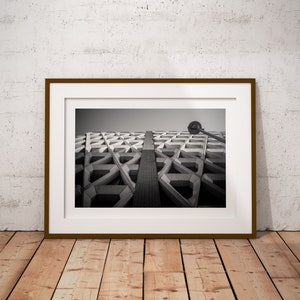 london architecture  photography, london, brutalist, brutalism, welbeck street, fine art, giclee, print only, black and white,