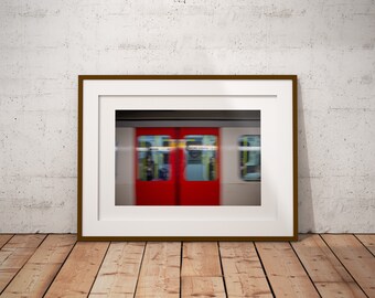 London street photography, TFL, underground, tube, abstract, lights, kings cross, fine art, giclee, print only