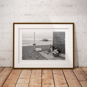 brighton, street photography, west pier, brighton bike, leica, m4p, fine art, film, 35mm, giclee, print only,