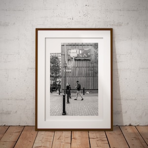 Fotografia di strada di Londra, Carnaby Street, West End, belle arti, giclee, solo stampa, bianco e nero,