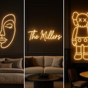 Custom neon sign Lights for home, bedroom, business sign and Wedding