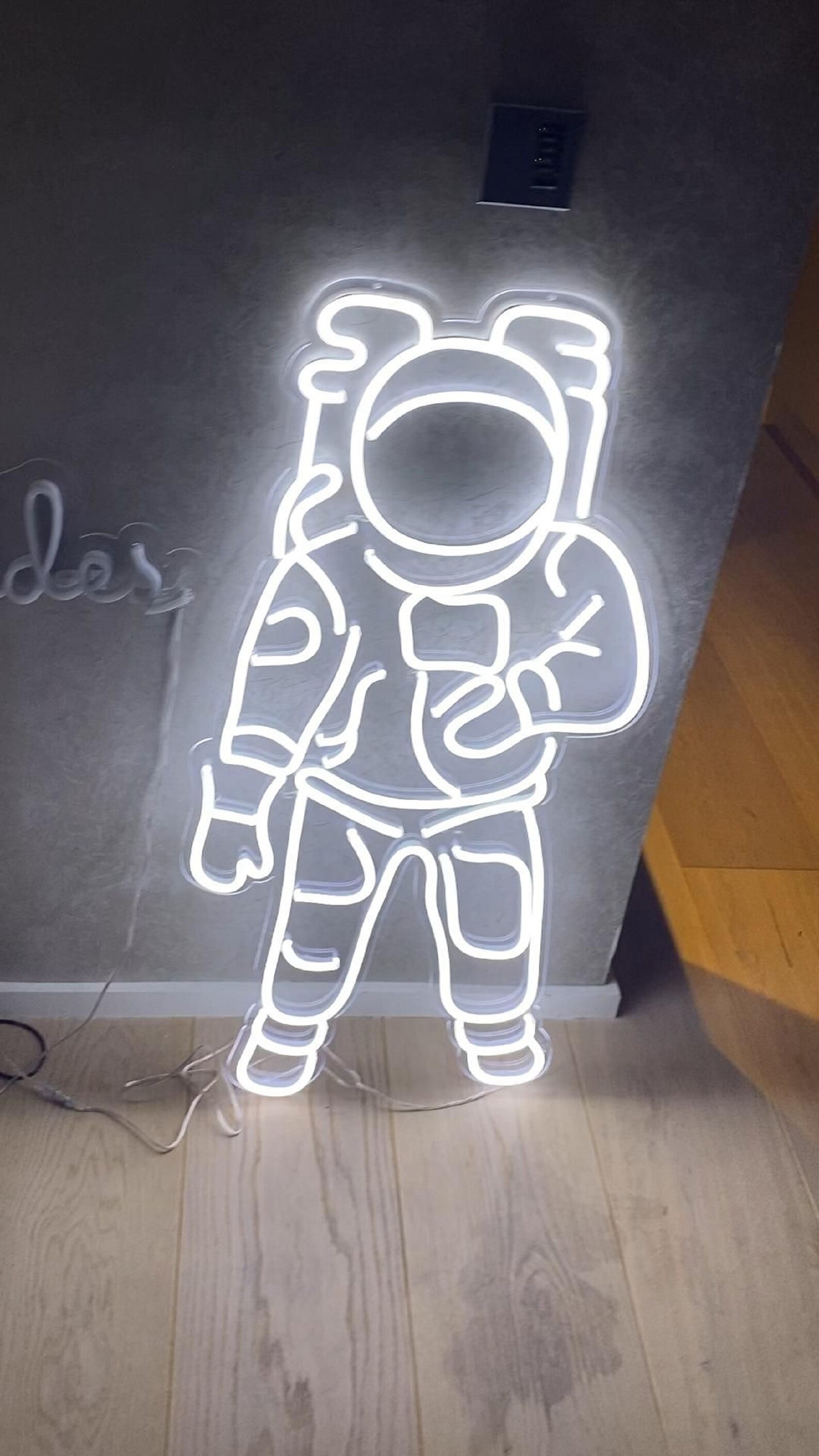 Astronaut Custom Neon Sign Led Art for Home Neon Wall - Etsy