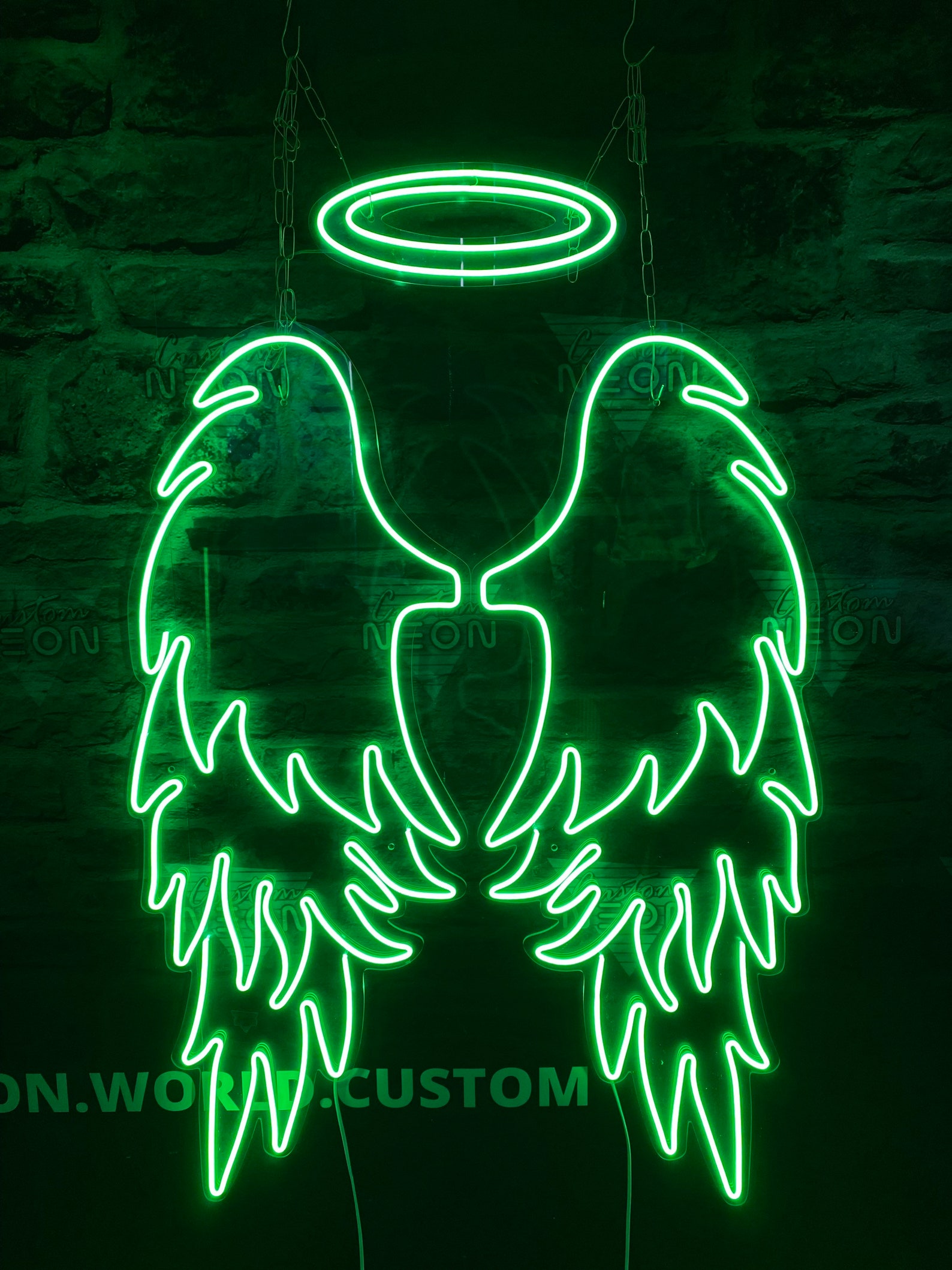 Wings and Halo Neon Sign Cosplay for Photoshoot. Decor for Etsy