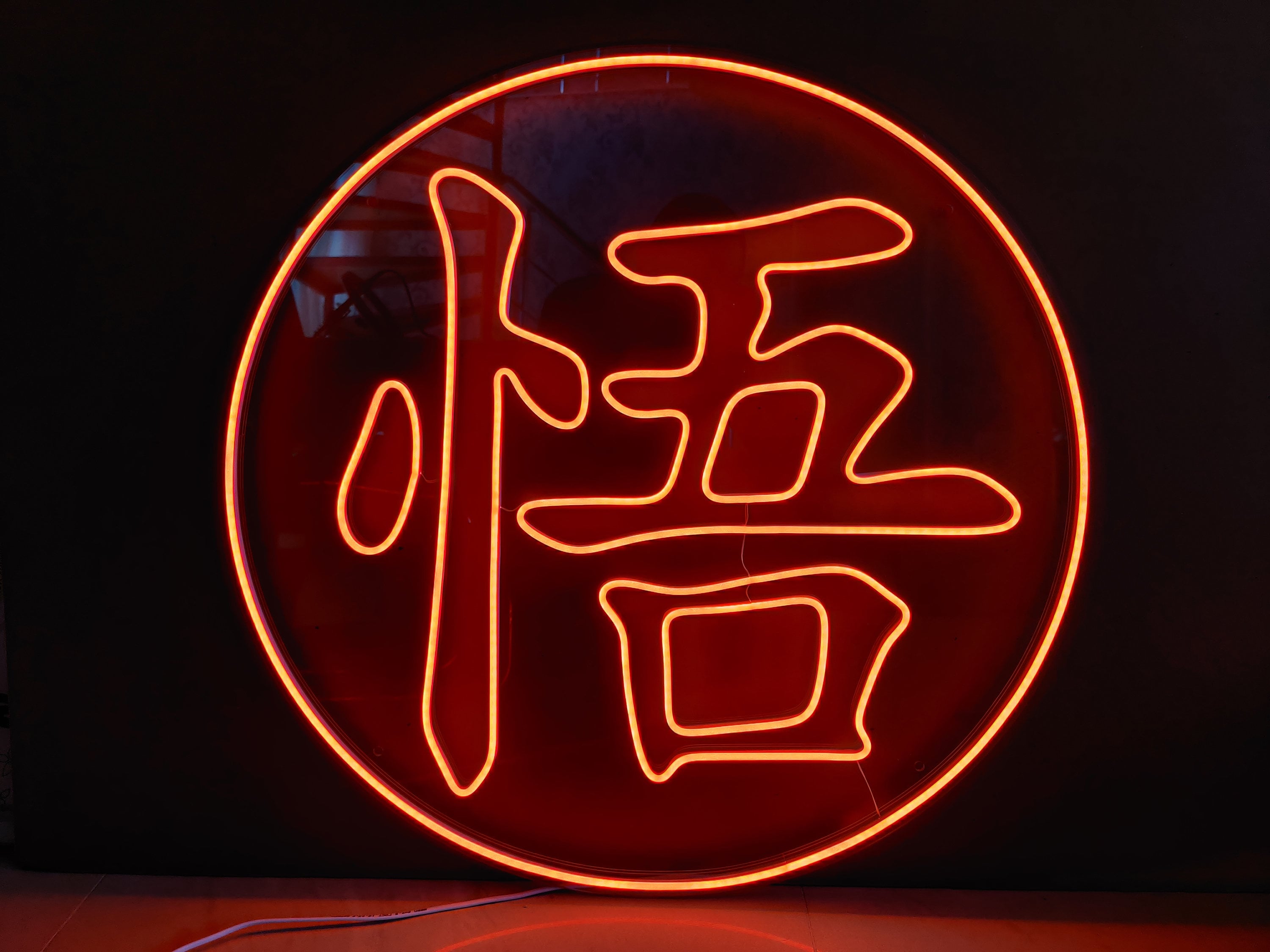 Goku Kanji Neon Sign: Japanese LED Wall Art - Etsy