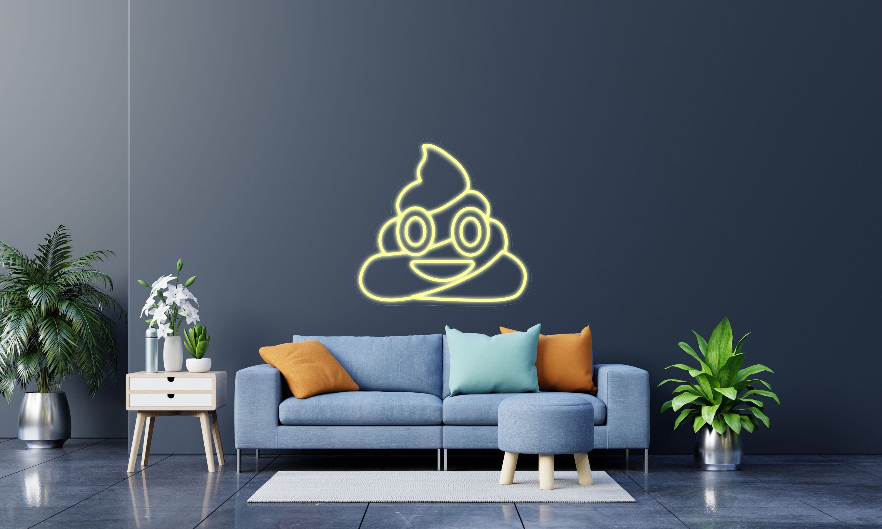 Sticker porte Caca Emoji - Poster décoration à petits prix