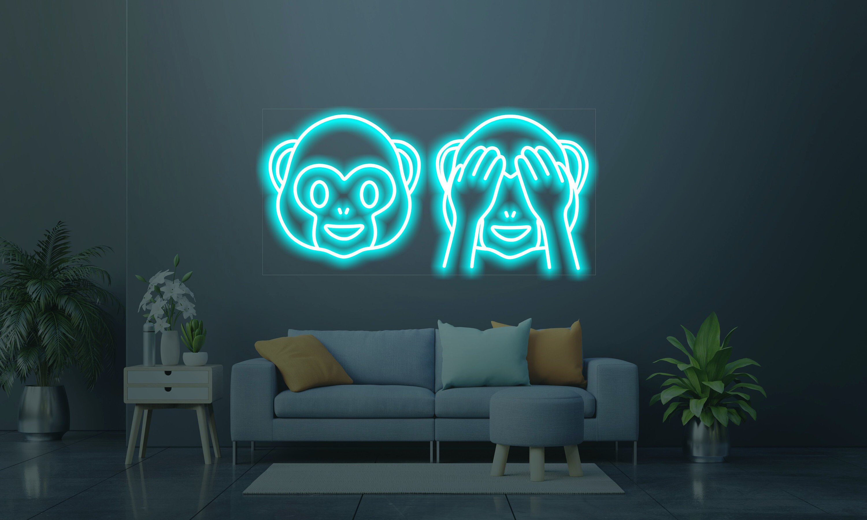 NEONMONKI- Heart Balloon - Symbol - Neon LED Sign for your bedroom