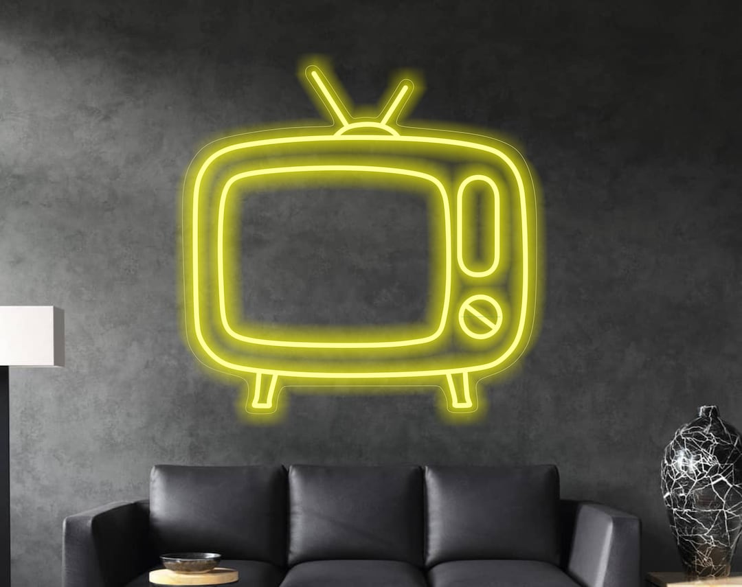 Retro Television Neon Sign for Shop Decor - Etsy