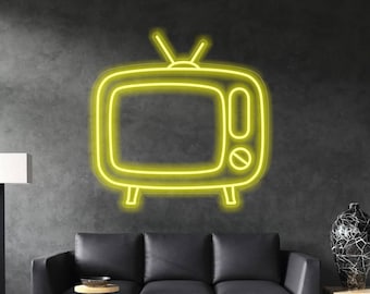 Retro Television Neon sign for Shop decor